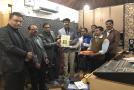 बीईई के सचिव महोदय श्री पंकज कुमार द्वारा साथ में नेद्शक श्री सौरभ डिड्डी एवं मीडिया प्रबंधक श्री सौरभ भटनागर "बचत के सितारे दोस्त हमारे" कुछ नए स्क्रिप्ट का विमोचन करते हुए